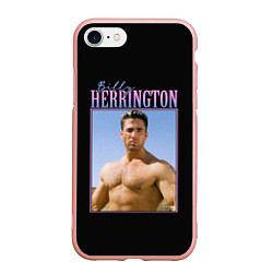 Чехол iPhone 7/8 матовый Billy Herrington Photo, цвет: 3D-светло-розовый