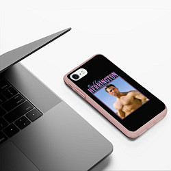 Чехол iPhone 7/8 матовый Billy Herrington Photo, цвет: 3D-светло-розовый — фото 2