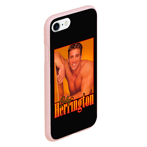 Чехол iPhone 7/8 матовый Billy Herrington Aniki Билли / 3D-Светло-розовый – фото 2