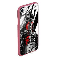 Чехол iPhone 7/8 матовый Samurai Red, цвет: 3D-малиновый — фото 2