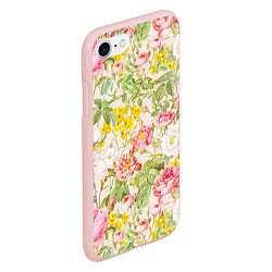Чехол iPhone 7/8 матовый Цветы Летнии Английские Розы, цвет: 3D-светло-розовый — фото 2
