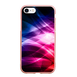 Чехол iPhone 7/8 матовый Красочная абстрактная композиция Colorful abstract, цвет: 3D-светло-розовый