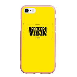 Чехол iPhone 7/8 матовый FORTNITE VIBIN, цвет: 3D-светло-розовый