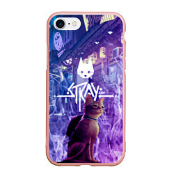 Чехол iPhone 7/8 матовый Stray: Viloet Logo