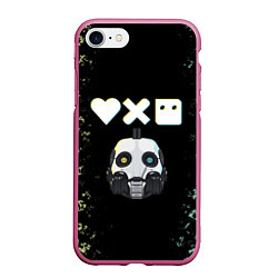 Чехол iPhone 7/8 матовый Love, Death and Robots Pattern