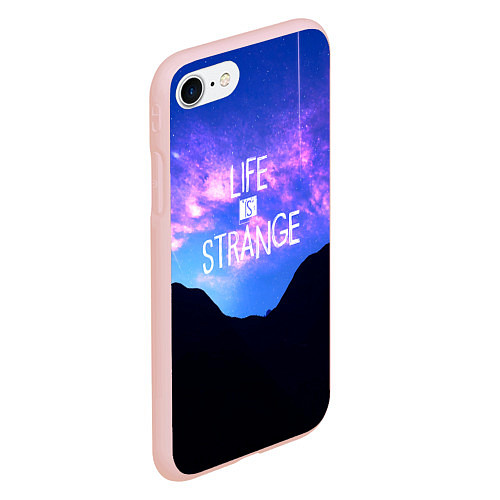 Чехол iPhone 7/8 матовый Life Is Strange - абстракция / 3D-Светло-розовый – фото 2