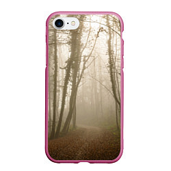 Чехол iPhone 7/8 матовый Туманный лес на восходе
