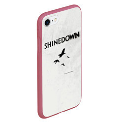 Чехол iPhone 7/8 матовый The Sound of Madness - Shinedown, цвет: 3D-малиновый — фото 2