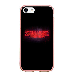 Чехол iPhone 7/8 матовый С логотипом Stranger Things