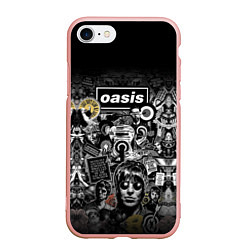 Чехол iPhone 7/8 матовый Большой принт группы OASIS