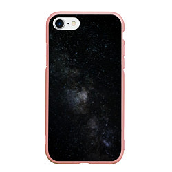 Чехол iPhone 7/8 матовый Лонгслив Звезды и космос, цвет: 3D-светло-розовый