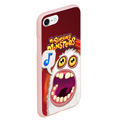 Чехол iPhone 7/8 матовый My singing monster / 3D-Светло-розовый – фото 2