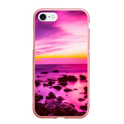 Чехол iPhone 7/8 матовый Just a sunset, цвет: 3D-баблгам