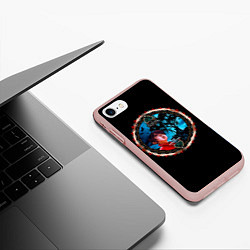 Чехол iPhone 7/8 матовый The Studio Album Collection - Shinedown, цвет: 3D-светло-розовый — фото 2