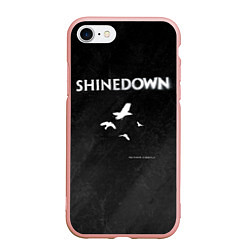 Чехол iPhone 7/8 матовый The Sound of Madness Shinedown, цвет: 3D-светло-розовый