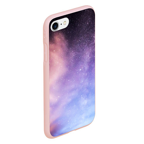 Чехол iPhone 7/8 матовый Cosmic gradient / 3D-Светло-розовый – фото 2