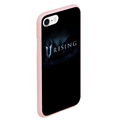 Чехол iPhone 7/8 матовый Logo V Rising, цвет: 3D-светло-розовый — фото 2