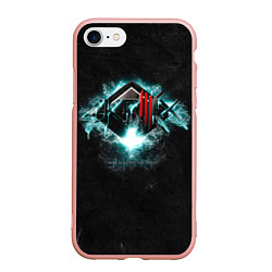 Чехол iPhone 7/8 матовый More Monsters and Sprites - Skrillex, цвет: 3D-светло-розовый