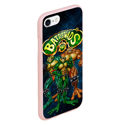 Чехол iPhone 7/8 матовый Rare - Battletoads / 3D-Светло-розовый – фото 2