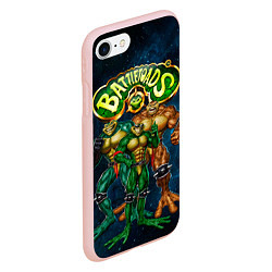 Чехол iPhone 7/8 матовый Rare - Battletoads, цвет: 3D-светло-розовый — фото 2