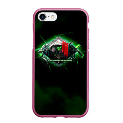 Чехол iPhone 7/8 матовый Scary Monsters and Nice Sprites - Skrillex, цвет: 3D-малиновый