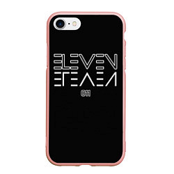 Чехол iPhone 7/8 матовый Eleven Reverse, цвет: 3D-светло-розовый