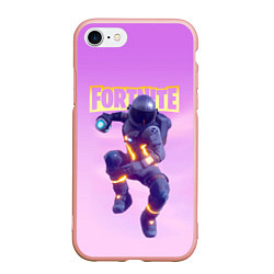 Чехол iPhone 7/8 матовый Fortnite Battle Royale Dark Voyager Астронавт в чё, цвет: 3D-светло-розовый
