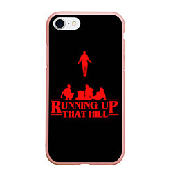 Чехол iPhone 7/8 матовый Running Up That Hill, цвет: 3D-светло-розовый