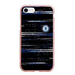 Чехол iPhone 7/8 матовый Chelsea челси лого, цвет: 3D-светло-розовый