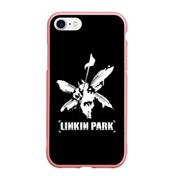 Чехол iPhone 7/8 матовый Linkin Park белый, цвет: 3D-баблгам