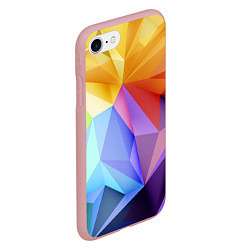 Чехол iPhone 7/8 матовый Зд радуга, цвет: 3D-баблгам — фото 2