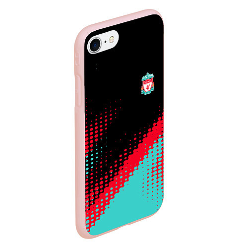 Чехол iPhone 7/8 матовый Ливерпуль краска / 3D-Светло-розовый – фото 2
