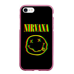 Чехол iPhone 7/8 матовый Nirvana глитч