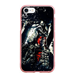 Чехол iPhone 7/8 матовый Кровавые слезы самурая, цвет: 3D-баблгам