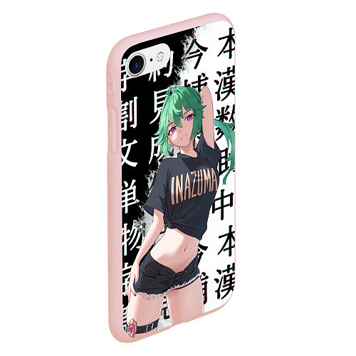 Чехол iPhone 7/8 матовый Куки Синобу Genshin Impact / 3D-Светло-розовый – фото 2