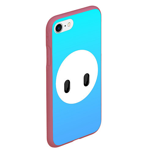 Чехол iPhone 7/8 матовый Fall Guy blue / 3D-Малиновый – фото 2