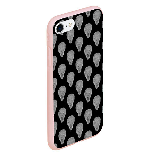 Чехол iPhone 7/8 матовый Мунк Крик принт / 3D-Светло-розовый – фото 2