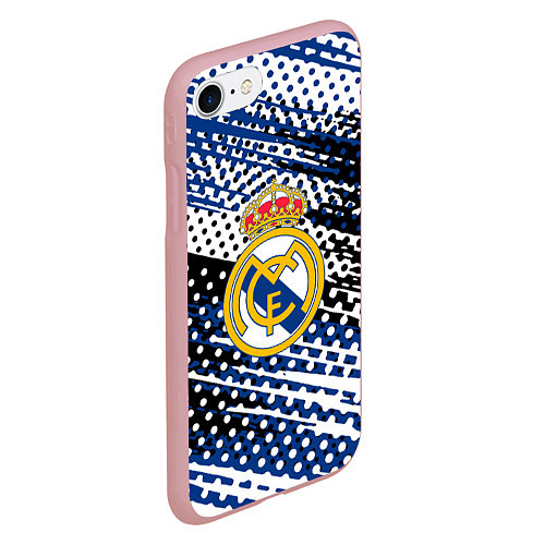 Чехол iPhone 7/8 матовый Real madrid Реал Мадрид краски / 3D-Баблгам – фото 2