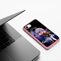 Чехол iPhone 7/8 матовый Камисато Аяка - наследницей семьи Камисато, цвет: 3D-баблгам — фото 2