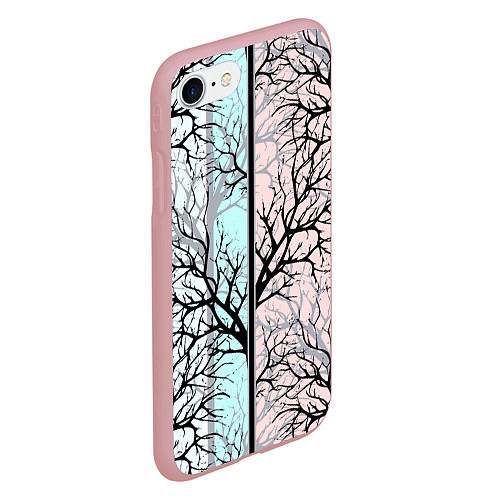 Чехол iPhone 7/8 матовый Абстрактный узор tree branches / 3D-Баблгам – фото 2