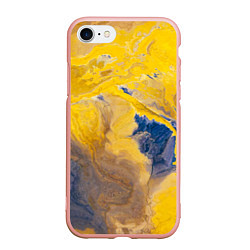 Чехол iPhone 7/8 матовый Пожар Красок, цвет: 3D-светло-розовый