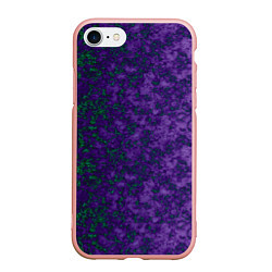 Чехол iPhone 7/8 матовый Marble texture purple green color