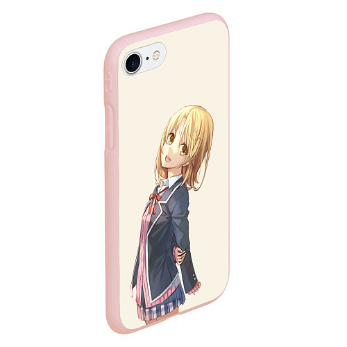 Чехол iPhone 7/8 матовый Ироха Ишики OreGairu / 3D-Светло-розовый – фото 2