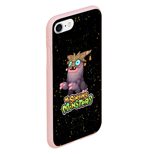 Чехол iPhone 7/8 матовый My singing Monsters - Чародейчик / 3D-Светло-розовый – фото 2