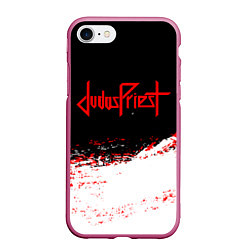 Чехол iPhone 7/8 матовый Judas Priest текстура