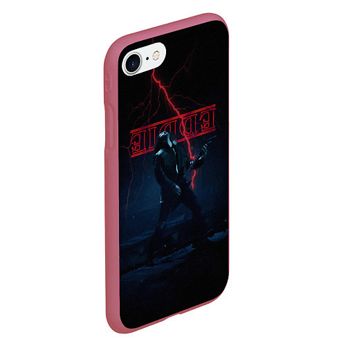 Чехол iPhone 7/8 матовый EDDIE MUNSON STRANGER THINGS / 3D-Малиновый – фото 2