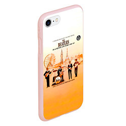 Чехол iPhone 7/8 матовый The Beatles Blackpool And Paris 1964-65, цвет: 3D-светло-розовый — фото 2