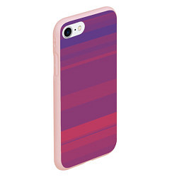 Чехол iPhone 7/8 матовый Закатные линии, цвет: 3D-светло-розовый — фото 2
