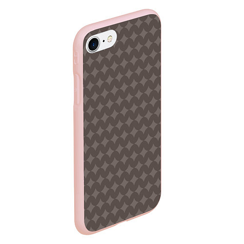 Чехол iPhone 7/8 матовый Темные классический узоры / 3D-Светло-розовый – фото 2