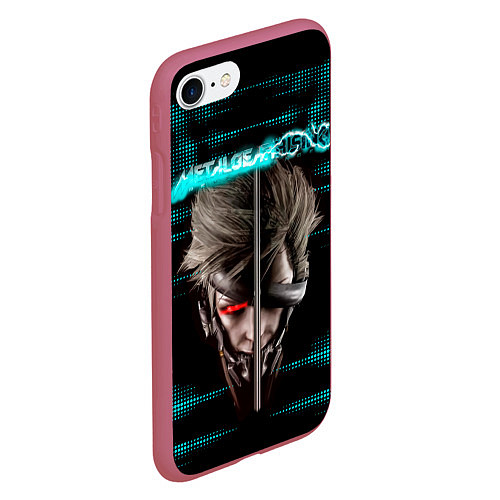 Чехол iPhone 7/8 матовый Metal Gear Rising Revengeance / 3D-Малиновый – фото 2